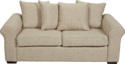 Collection Erinne 2 Seater Fabric Pillowback Sofa Bed - Sand